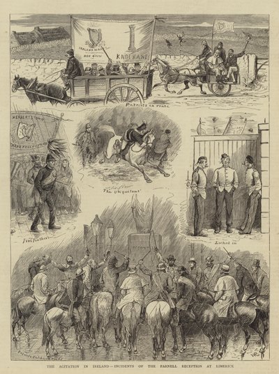 The Agitation in Ireland, Incidents of the Parnell Reception at Limerick by William Ralston